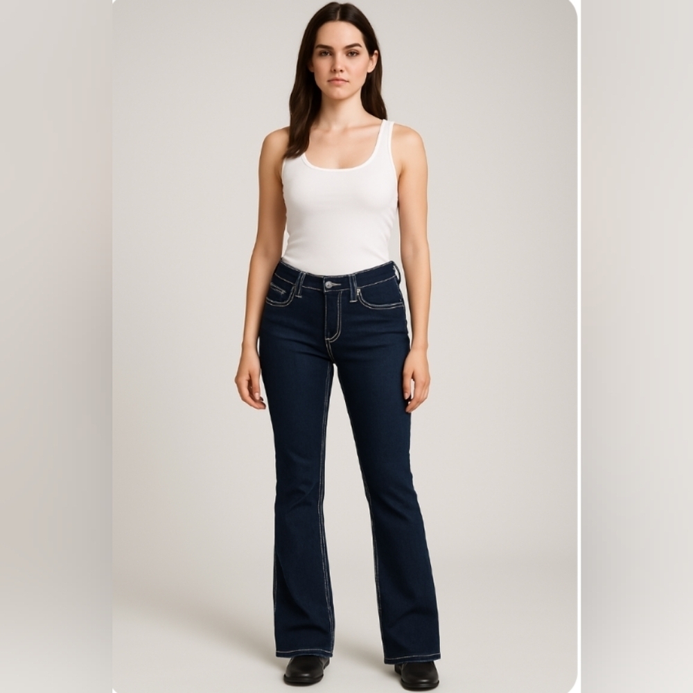 Blue Asphalt Boot Cut Blue Jeans Size 3 Juniors